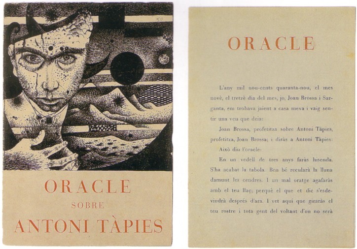 «Oracle sobre Antoni Tàpies», 1949